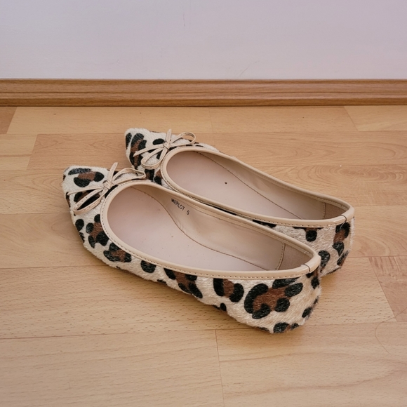 Animal pattern pointy toe flats - Picture 5 of 7
